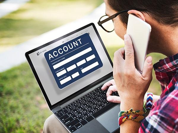 Services — Opening a foreign bank account online